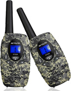 Kids Walkie Talkies,Army Toys for 6-12 Year Old Boys Girls,FRS Walky Talky with Key Lock,Gift for Outdoor Adventure Camping Hunt Trip(2 Pack,Camo)