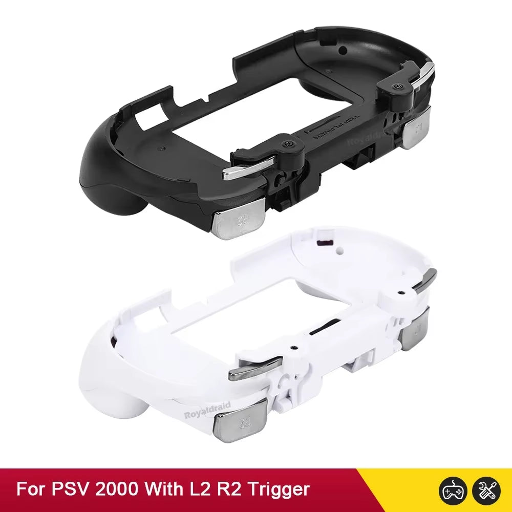 Gamepad Hand Grip Joystick Shell Case with L2 R2 Trigger Buttons for PS Vita 2000 Slim and Front L2 R2 Kits