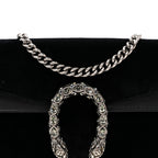 Suede Super Mini Dionysus Shoulder Bag Black