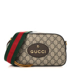 GG Supreme Monogram Web Neo Vintage Shoulder Bag Beige New Acero Crop