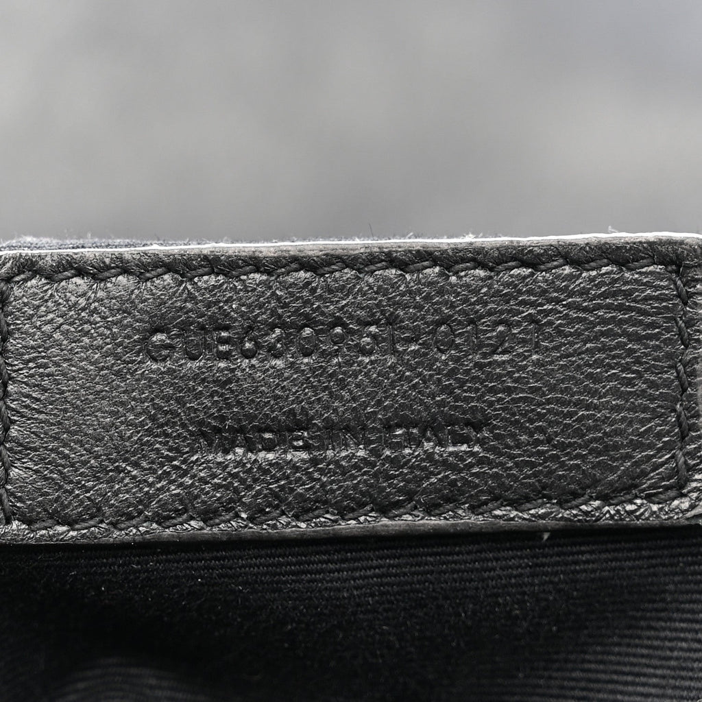 Calfskin Y Quilted Monogram Toy Loulou Crossbody Bag Black