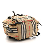 Nylon Vintage Check Medium Rucksack Backpack Antique Yellow