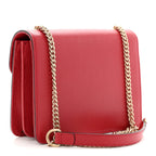 Dollar Calfskin Small Interlocking G Shoulder Bag Red