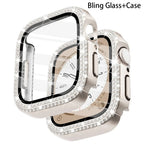 Entronix Case Compatible with iWatch Series 9/8/7, 41mm - Diamond Cover w/ Built-In Screen Protector