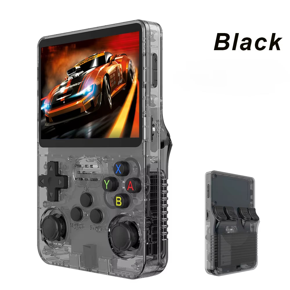 R36S Retro Handheld Game Console - 128GB, Linux System, 3.5 Inch IPS Display, Portable Gaming Device, Ideal Gift for Kids