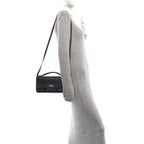 Smooth Calfskin Small Bel Air Clutch On Strap Grey