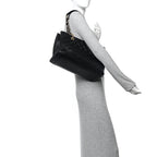 Caviar Quilted Grand Shopping Tote GST Black