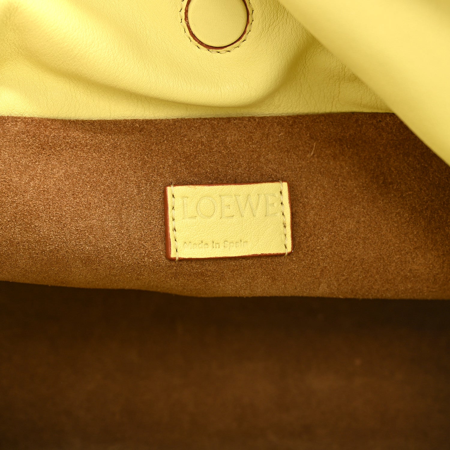 Calfskin Small Flamenco Knot Bag Yellow