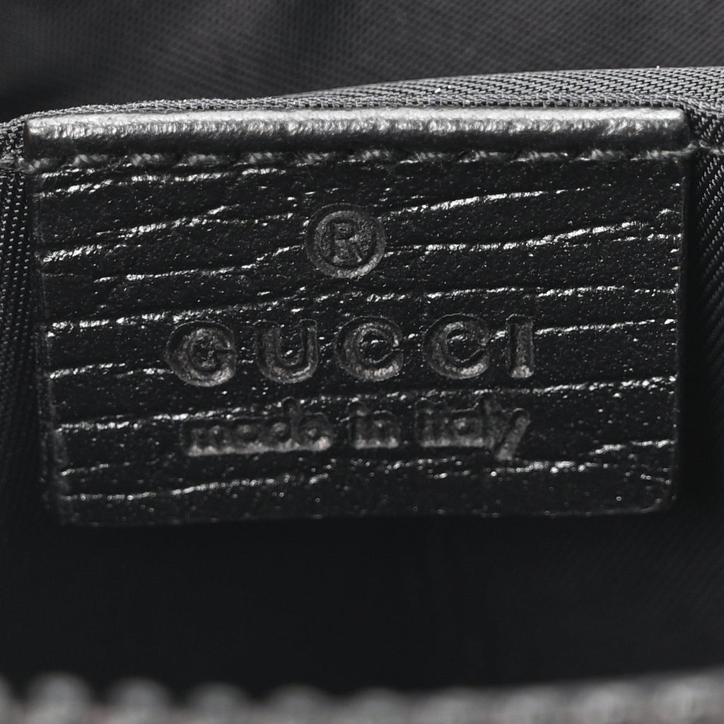 GG Plus Monogram Waist Belt Bag Black