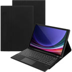SAHARA - Navigation Series Keyboard Case with TrackPad for Samsung Galaxy Tab S10 FE, Tab S9 and Tab S9 FE - Black