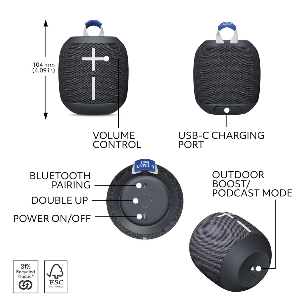 WONDERBOOM 4 Wireless Bluetooth