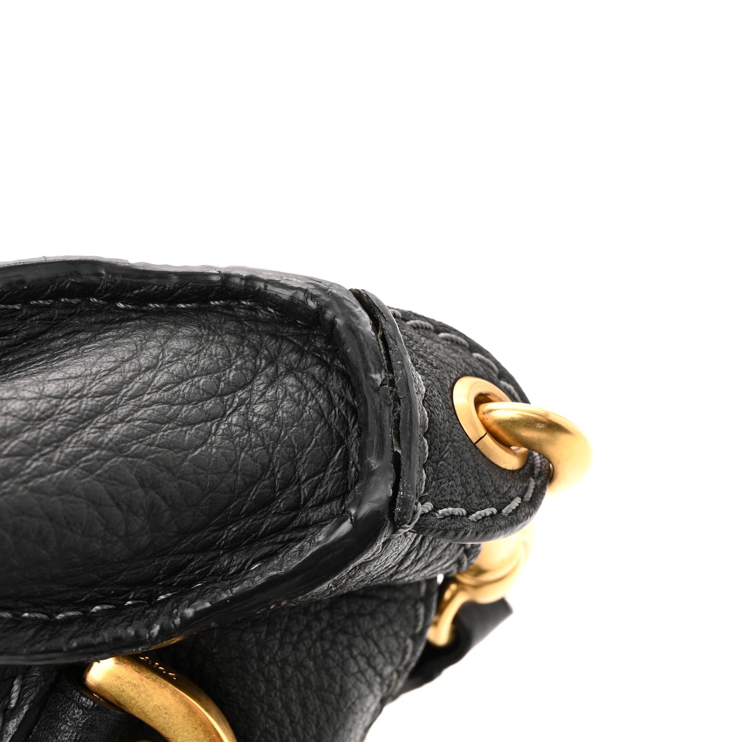 Calfskin Medium Marcie Satchel Black