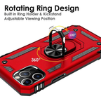 Entronix Case Compatible with iPhone 16 Pro Max - Dual-Layer Guard Gripstand