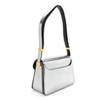 Metallic Calfskin Concerto Bag SIlver