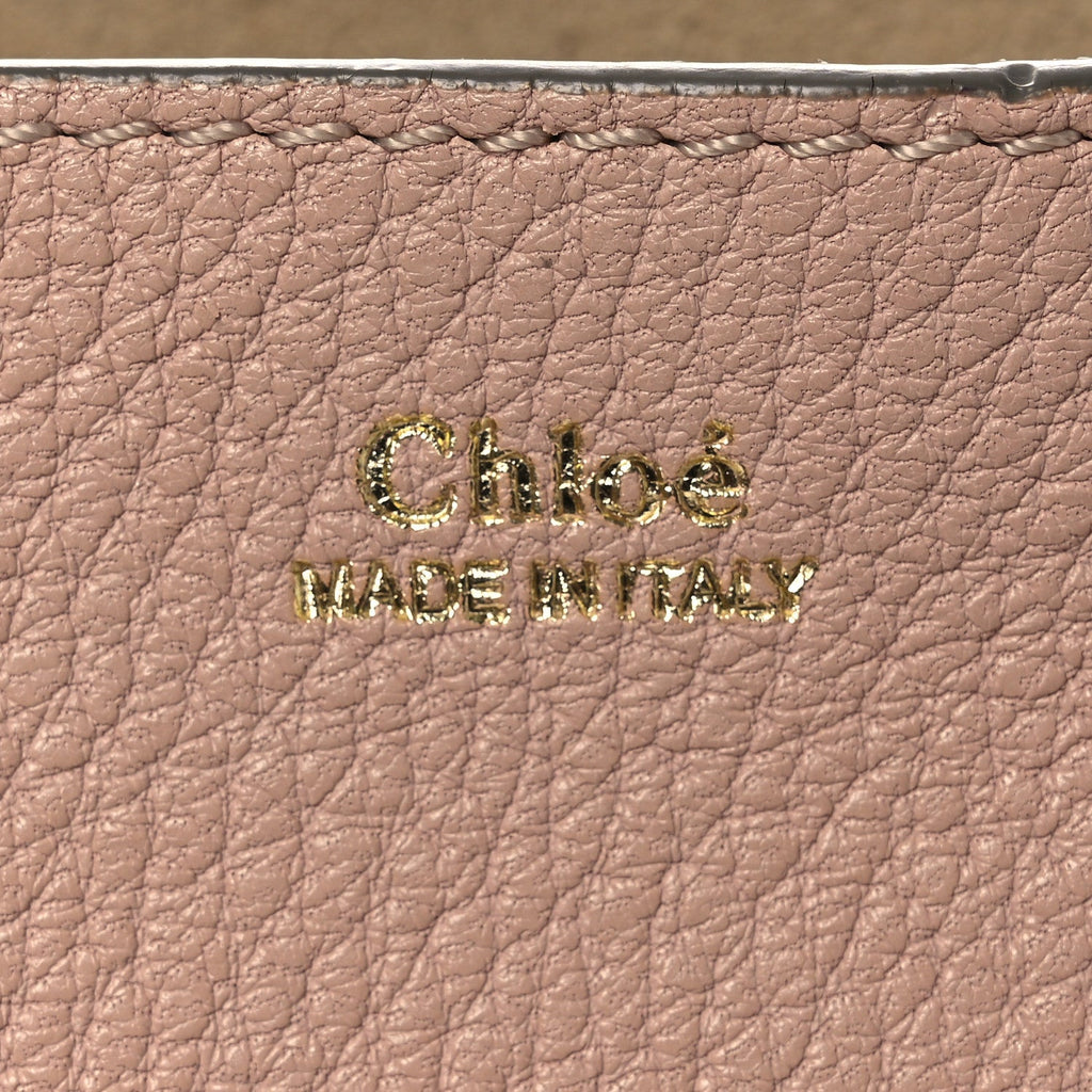 Grained Lambskin Drew Shoulder Bag Cement Pink