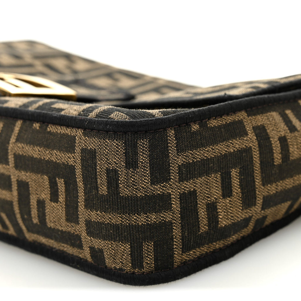 Fabric Jacquard FF 1974 Medium Baguette Tobacco Moro Black