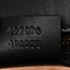 GG Supreme Monogram Small Osiride Top Handle Bag Black Gold