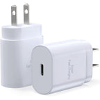 Entronix 25W USB-C Wall Charger - 2-Pack Fast Charging Adapter for iPhone, Pixel, and Galaxy