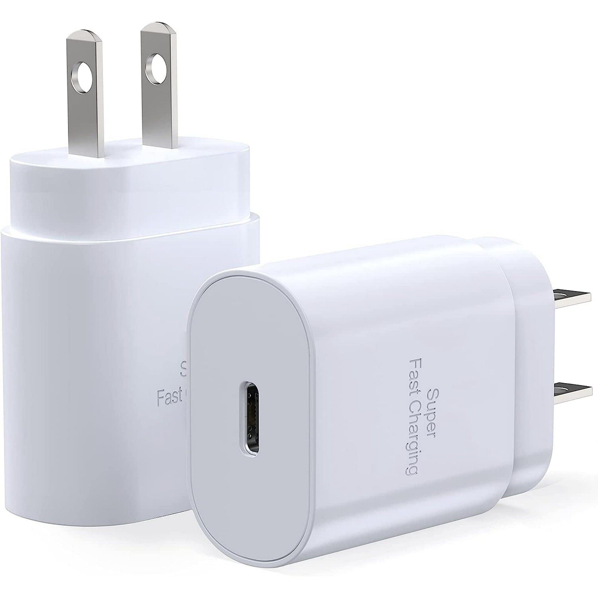 Entronix 25W USB-C Wall Charger - 2-Pack Fast Charging Adapter for iPhone, Pixel, and Galaxy