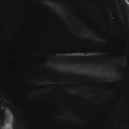 Lambskin Wide Puffer Tote Black