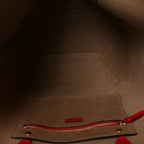 Calfskin Medium Diamond Tote Red