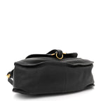 Calfskin Medium Marcie Satchel Black