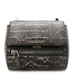 Elaphe Mini Pandora Box Crossbody Bag Beige