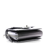 Metallic Lambskin Like A Wallet Flap Silvery Black