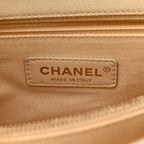 Caviar Quilted Small Coco Handle Flap White