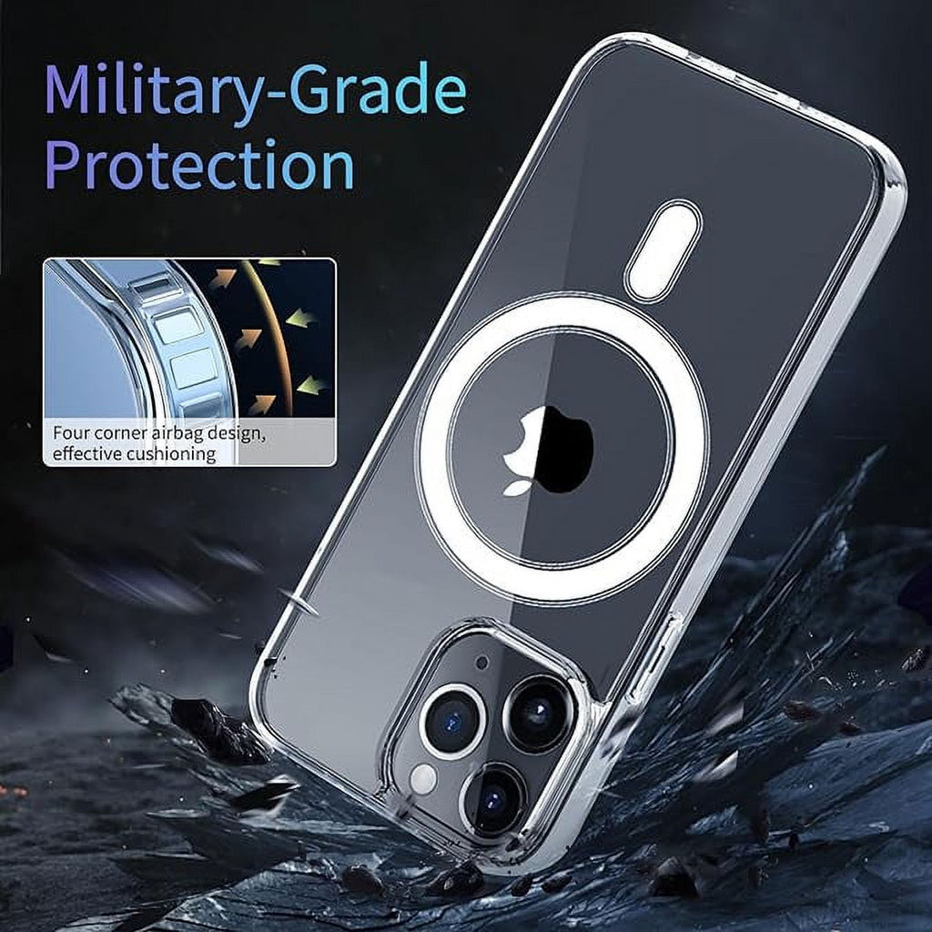 Entronix [Magnetic] Case Compatible with iPhone XS/X - [Hard Back] Slim Clear