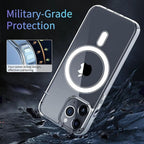 Entronix [Magnetic] Case Compatible with iPhone XS/X - [Hard Back] Slim Clear