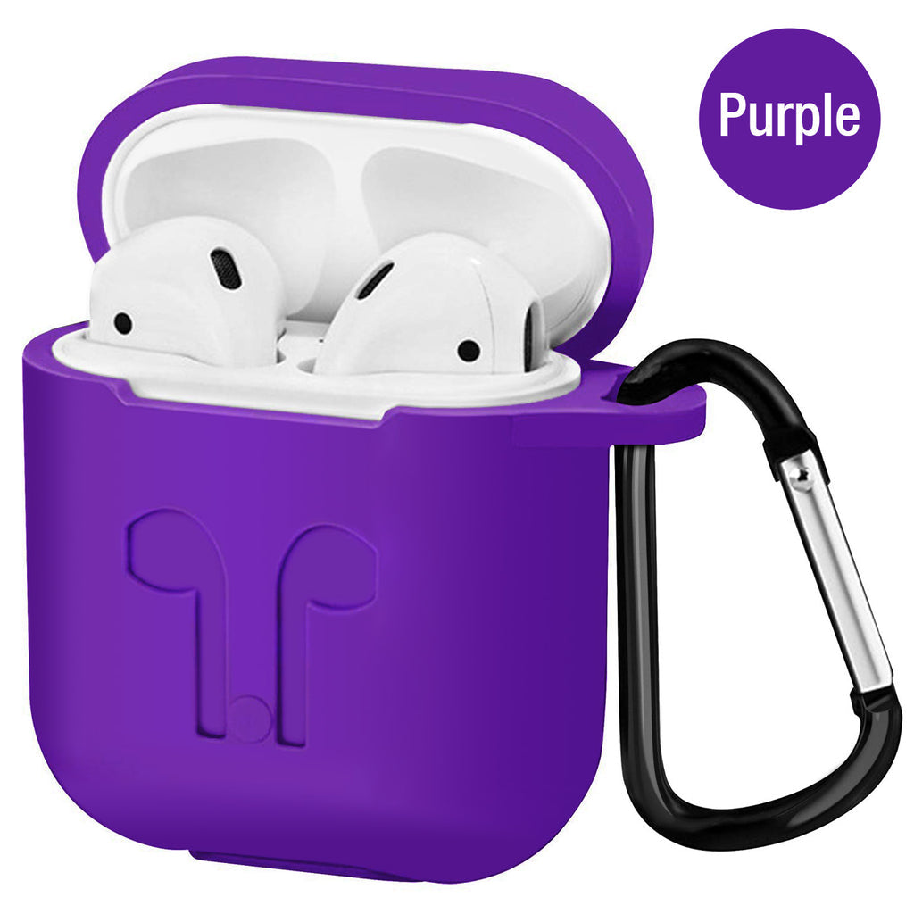 Airpod 2019 Protective Case, Precision Size, 3mm Skin, 360 Protection, Metal Keychain Hook