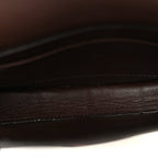 Crocodile Embossed Calfskin Mini Symmetrical Bag Brown