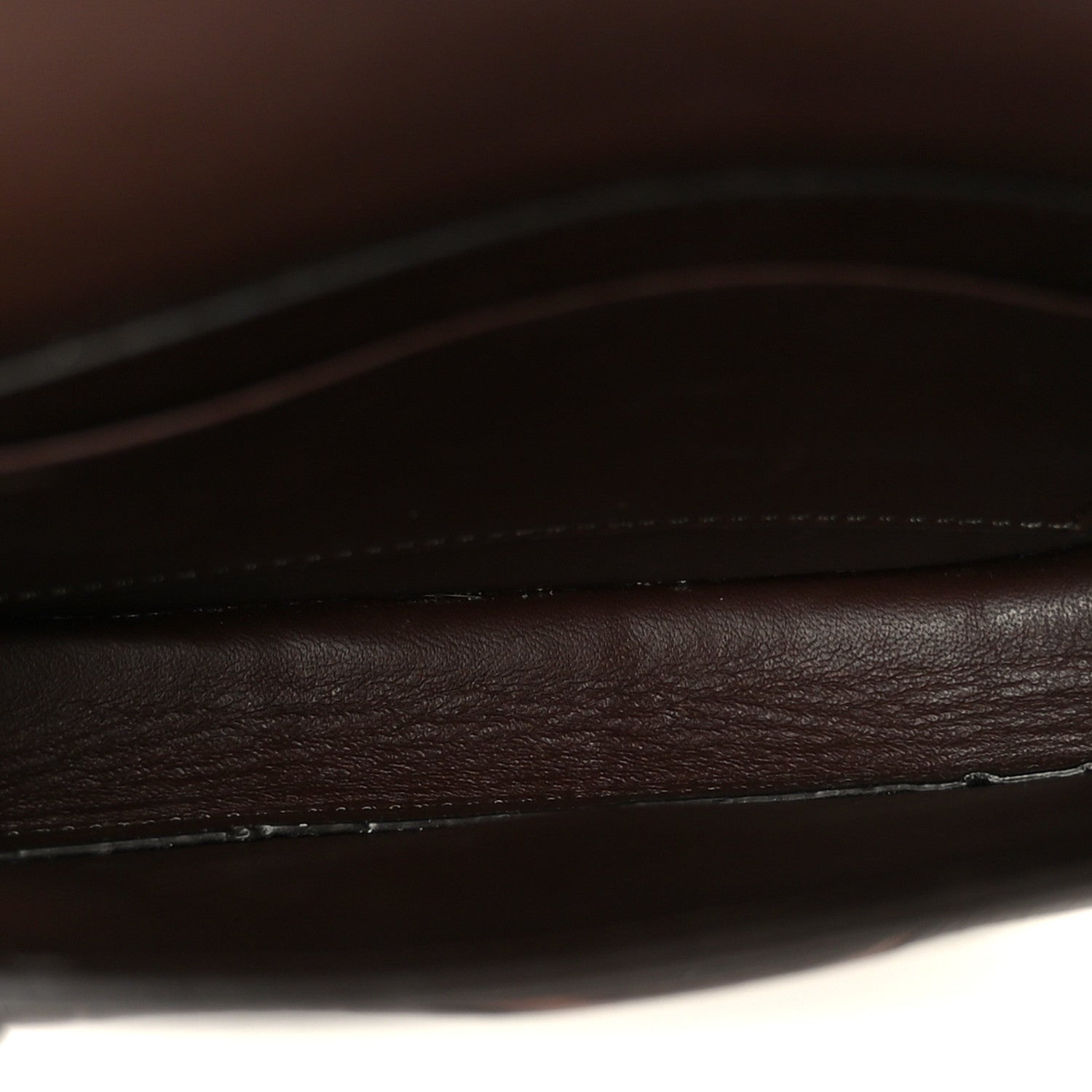 Crocodile Embossed Calfskin Mini Symmetrical Bag Brown