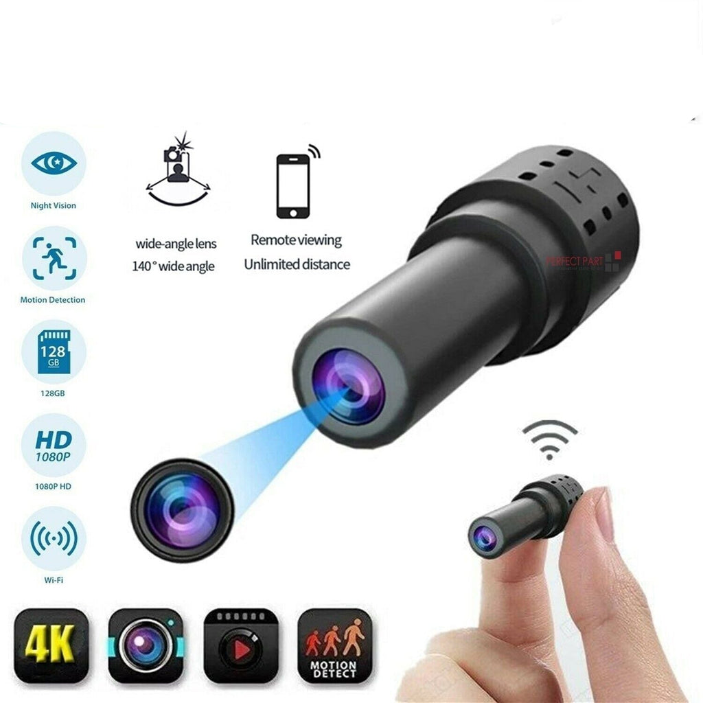 WiFi Wireless Spy 4K Mini Camera Pinhole DIY Hidden HD Screw IP DVR Nanny Cam