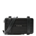 Matte Aluminum Personal Cross-Body Bag Black