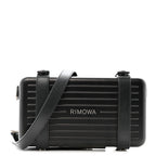Matte Aluminum Personal Cross-Body Bag Black