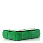 Paper Calfskin Maxi Intrecciato Small Cassette Crossbody Bag Grass