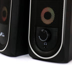 2.0 Computer Gaming Speakers with LED RGB Lights