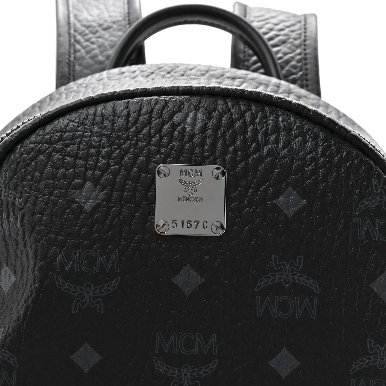 Visetos Medium Side Studs Stark Backpack Black