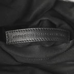 Metallized Arena Calfskin Medium Monaco Chain Shoulder Bag Silver