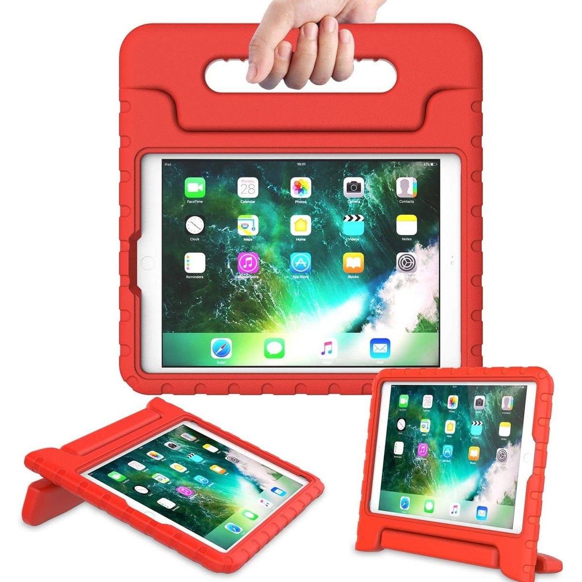 Entronix Case Compatible with iPad 10.2" (9/8/7th Gen) - [Kid-Friendly] Handle & Kickstand