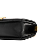 Lambskin Quilted Medium Boy Flap Black