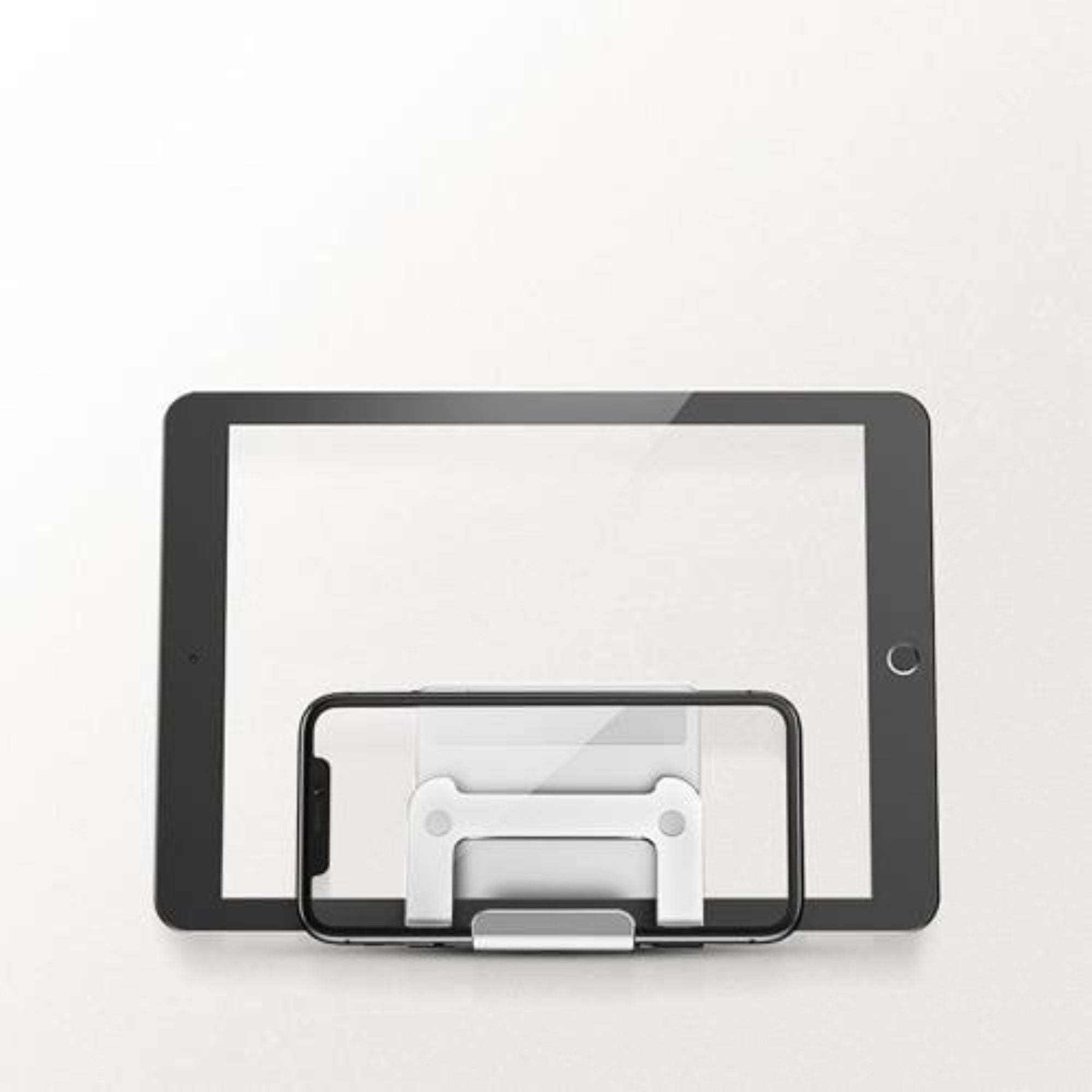 SAHARA - Silver Wall Mount - Most Cell Phones and Tablets up to 9"