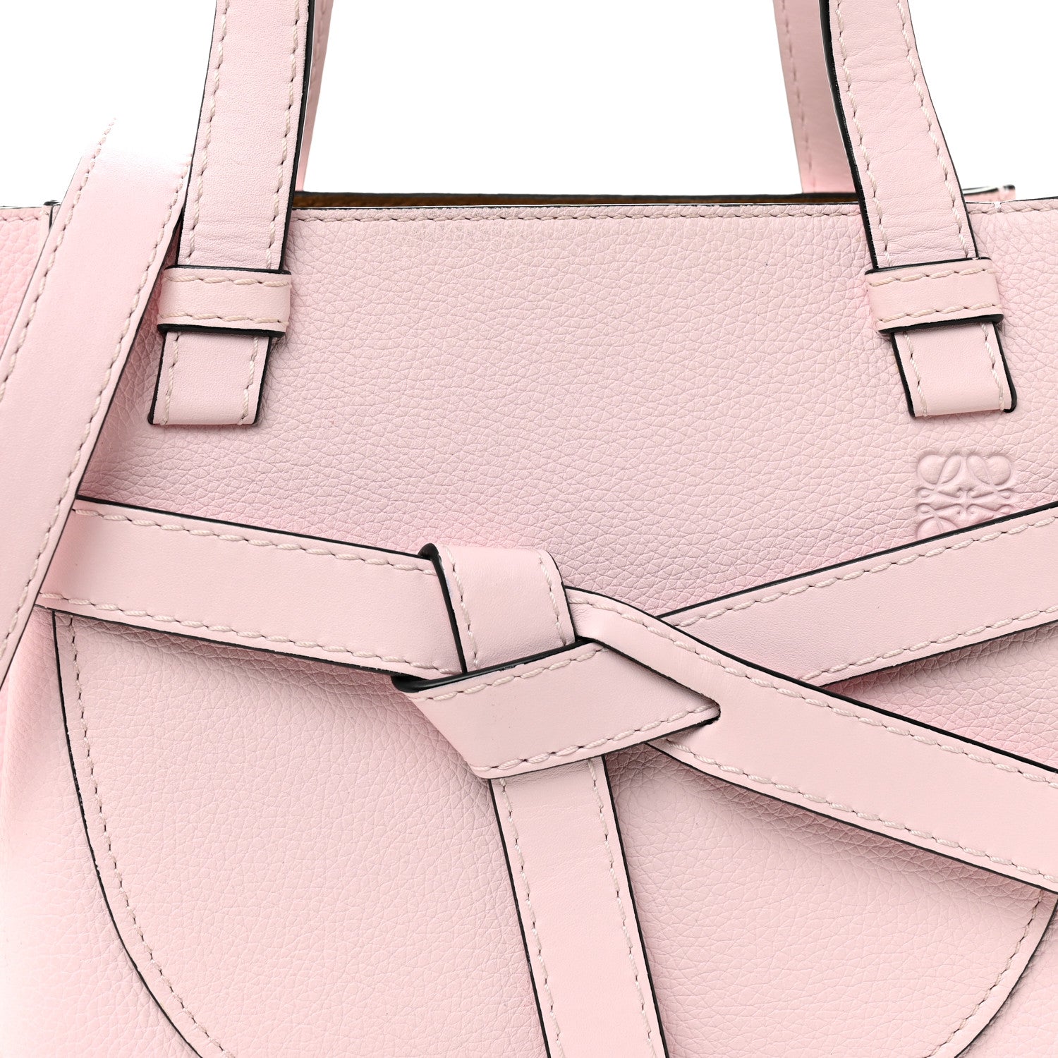 Calfskin Mini Gate Tote Icy Pink