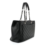 Caviar Quilted XL Grand Shopping Tote GST Black
