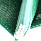 Caviar Quilted Wallet On Chain WOC Green