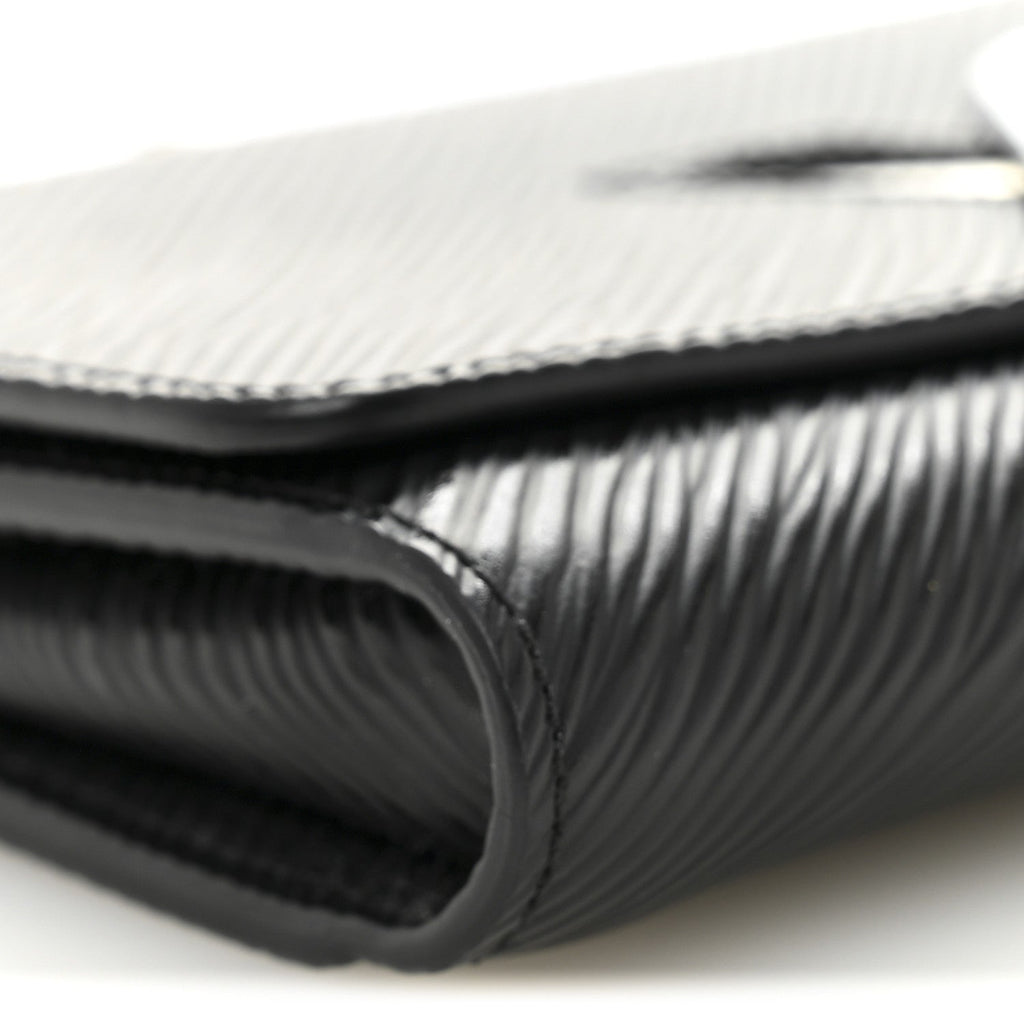Epi Twist Chain Wallet Black