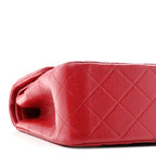 Caviar Quilted Jumbo Double Flap Red