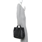 Calfskin Large Trianon Tote Black
